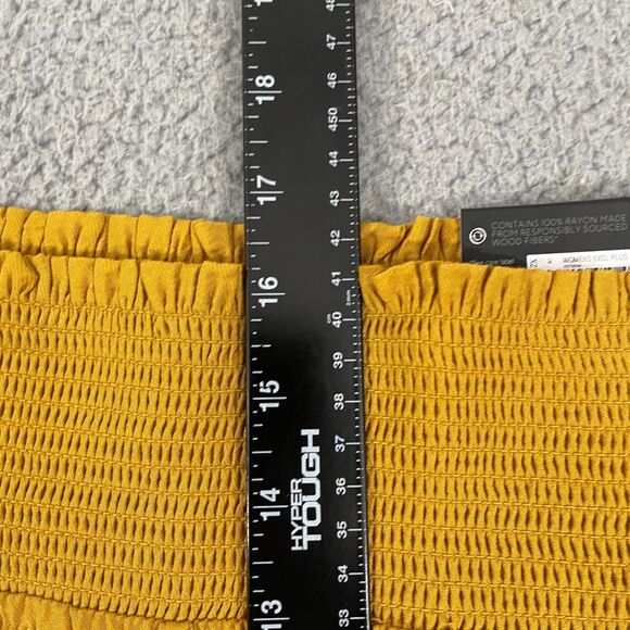 NWT Simply Vera Vera Wang Pull-On Pants Women 2X Gold High-Rise Wide Leg - Picture 8 of 11